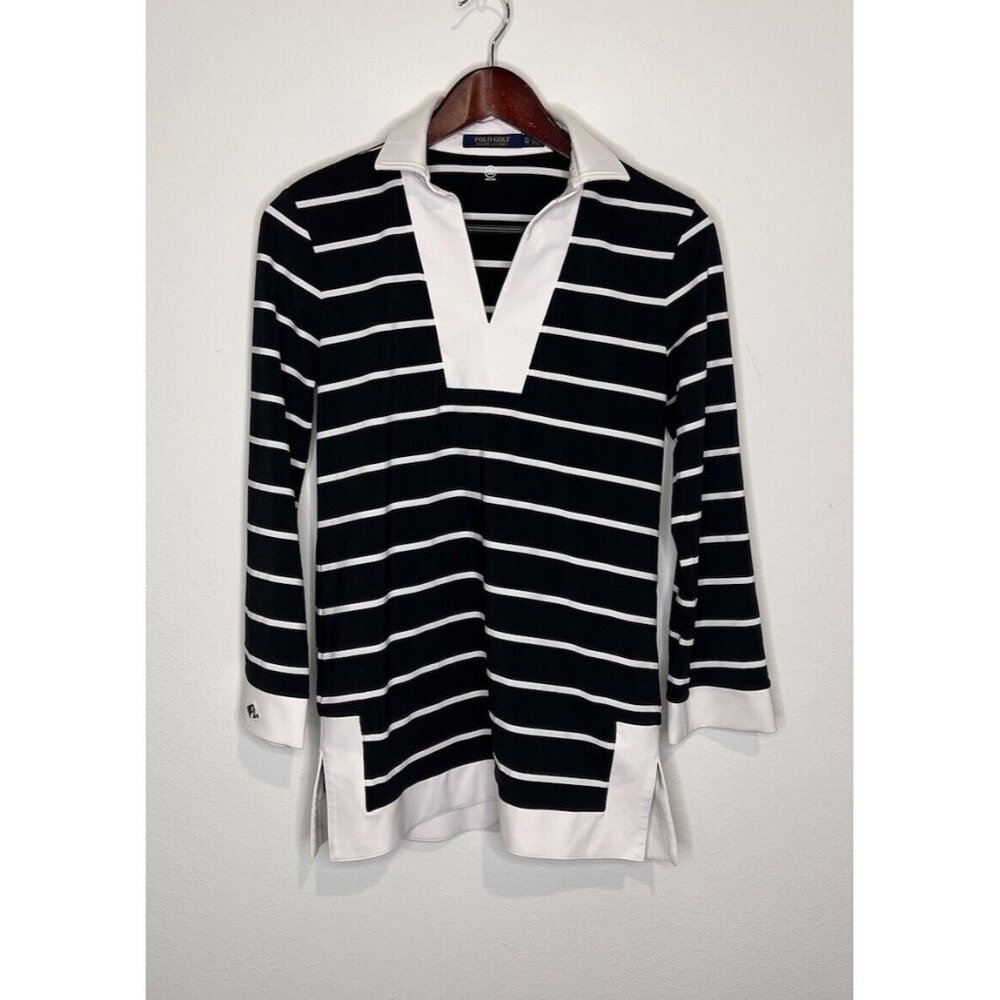 Polo Ralph Lauren Golf Women's Black/White Stretch Polo Size XS